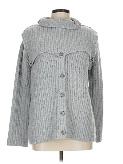Pre-owned Rosetta Getty Cardigan Sweater In Gray