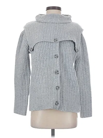 Pre-owned Rosetta Getty Cardigan Sweater In Gray