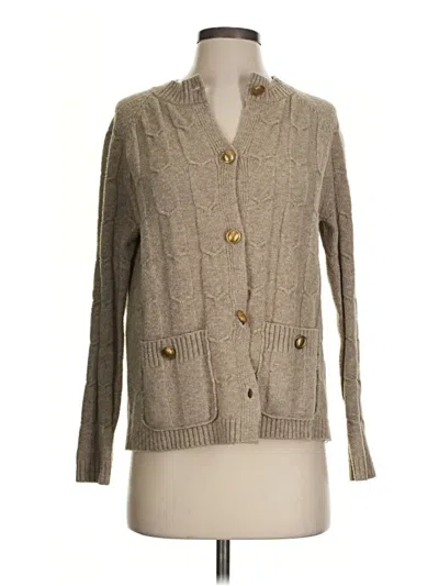 Pre-owned Rosetta Getty Cardigan Sweater In Tan