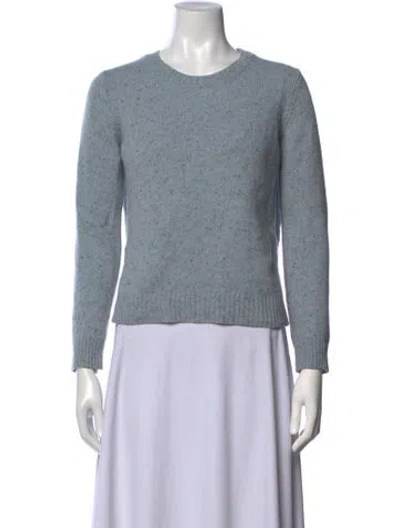 Pre-owned Rosetta Getty Cashmere Crew Neck Sweatshirt In Blue