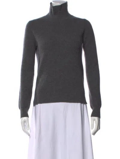 Pre-owned Rosetta Getty Cashmere Turtleneck Sweater In Grey