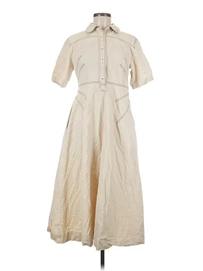 Pre-owned Rosetta Getty Casual Dress In Ivory