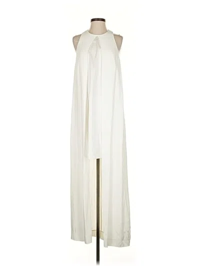 Pre-owned Rosetta Getty Casual Dress In White