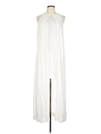 Pre-owned Rosetta Getty Casual Dress In White