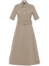 Rosetta Getty Kleid Mit Karomuster In Nude