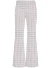 Rosetta Getty Check-pattern Trousers In Neutrals