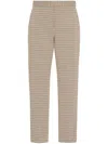 Rosetta Getty Check-pattern Trousers In Neutrals