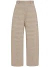 Rosetta Getty Check-pattern Trousers In Neutrals