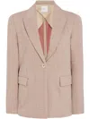 Rosetta Getty Checked Blazer In Neutrals