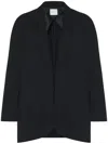 Rosetta Getty Cocoon Shawl-lapel Jacket In Black