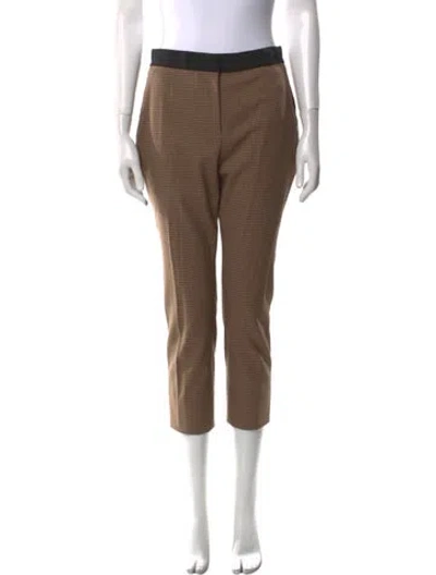 Pre-owned Rosetta Getty Colorblock Pattern Straight Leg Pants In Brown