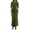 Rosetta Getty Combo T-shirt Dress In Olive In Green