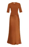 Rosetta Getty Cotton Jersey T-shirt Dress In Yellow