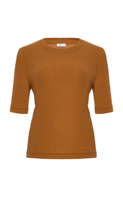 Rosetta Getty Cotton T-shirt In Brown