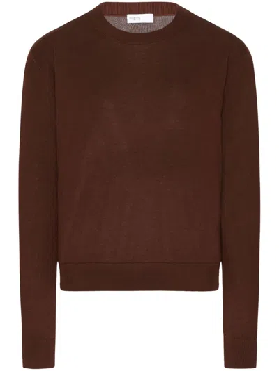 Rosetta Getty Crew-neck Jumper In Brown