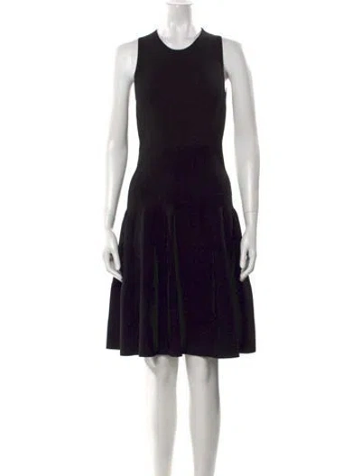 Pre-owned Rosetta Getty Crew Neck Knee-length Dress W/ Tags In Black