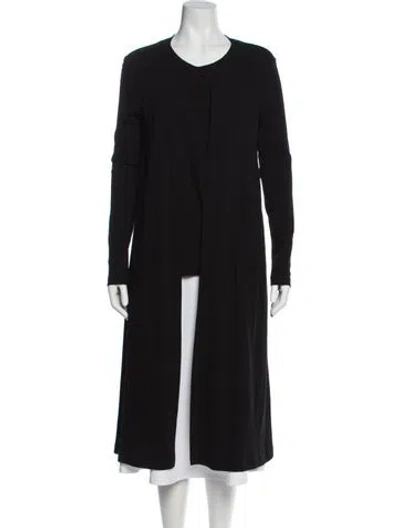 Pre-owned Rosetta Getty Crew Neck Long Sleeve Top In Black