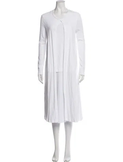 Pre-owned Rosetta Getty Crew Neck Long Sleeve Top In White