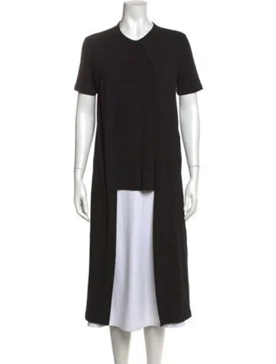 Pre-owned Rosetta Getty Crew Neck Short Sleeve Top In Black