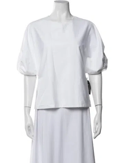 Pre-owned Rosetta Getty Crew Neck Short Sleeve Top W/ Tags In Neutrals
