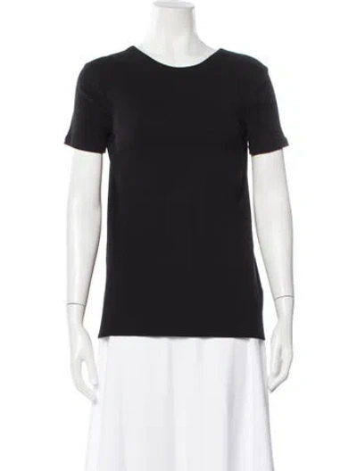 Pre-owned Rosetta Getty Crew Neck Short Sleeve T-shirt In Black