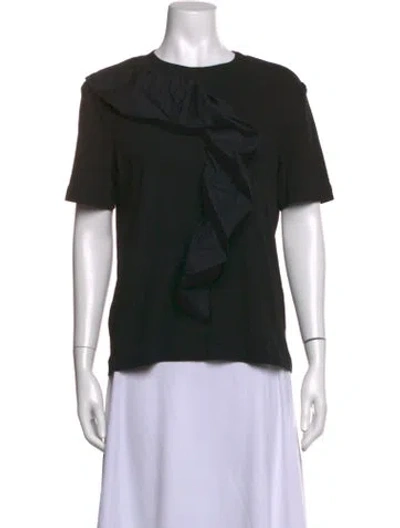 Pre-owned Rosetta Getty Crew Neck Short Sleeve T-shirt In Black