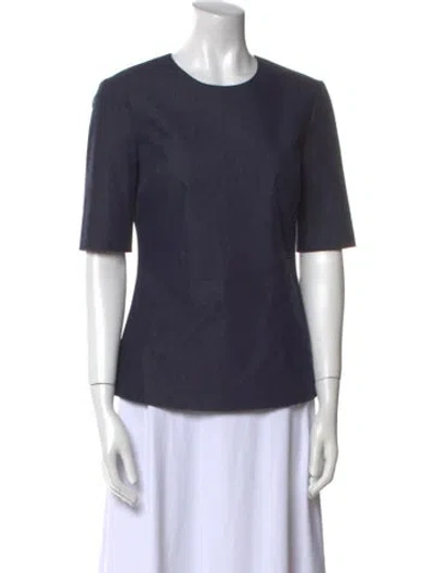 Pre-owned Rosetta Getty Crew Neck Short Sleeve T-shirt In Blue