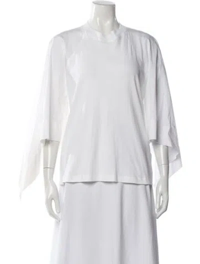 Pre-owned Rosetta Getty Crew Neck Short Sleeve T-shirt In White