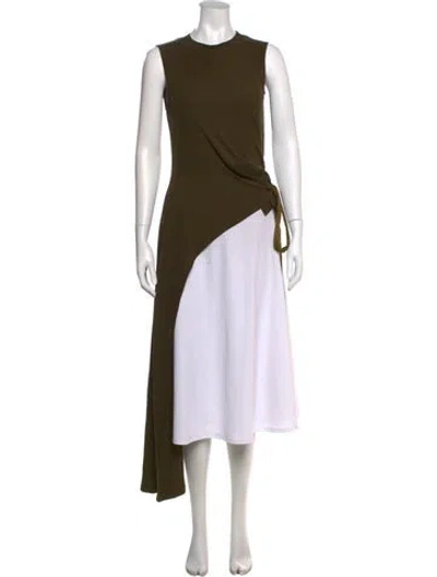 Pre-owned Rosetta Getty Crew Neck Sleeveless Top In Green