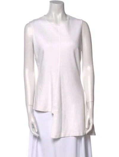 Pre-owned Rosetta Getty Crew Neck Sleeveless Tunic In Neutral