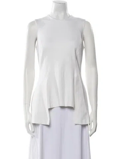 Pre-owned Rosetta Getty Crew Neck Sleeveless Tunic In White