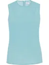 Rosetta Getty Crew-neck Tank Top In Blue