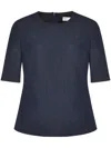 Rosetta Getty Crew-neck Twill-weave T-shirt In Blue