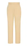 Rosetta Getty Cropped Cotton Skinny Pants In Yellow