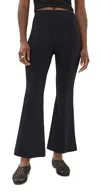 Rosetta Getty Slim Fit Cropped Flared Pants In Black