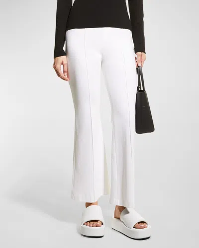 Rosetta Getty Cropped Flare Trousers In White