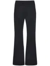 Rosetta Getty Cropped-leg Flared Trousers In Black