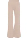Rosetta Getty Plaid Flare Crop Pull-on Trousers In Neutrals
