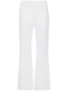 Rosetta Getty Cropped Flared Trousers In White