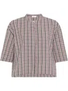 Rosetta Getty Cropped Shirt In Red