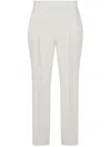 Rosetta Getty Cropped Skinny Trousers In Neutrals