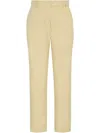 Rosetta Getty Cropped Skinny Trousers In Yellow