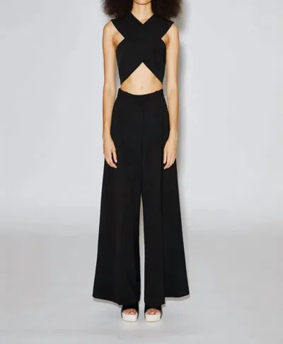 Rosetta Getty Black Polyester Tank Top