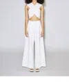 Rosetta Getty Cross Front Bra Top In White In White