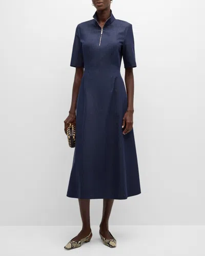 Getty Midi Dress in Indigo Getty Midi Dress in Indigo