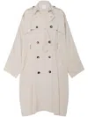 Rosetta Getty Double-breasted Trench Coat In Neutrals