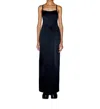 Rosetta Getty Duchesse Corset Gown In Black In Blue