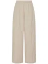 Rosetta Getty Elasticated-waist Wide-leg Trousers In Neutrals