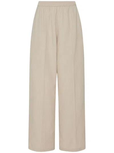 Rosetta Getty Elasticated-waist Wide-leg Trousers In Neutrals