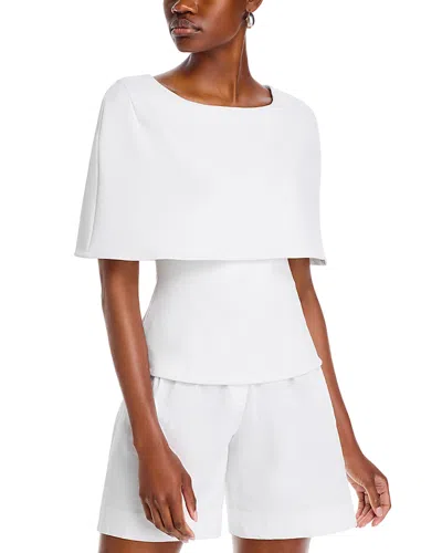 Rosetta Getty Fitted Cape Top In White